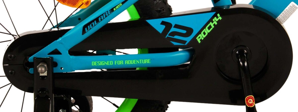 Volare - Børnecykel Med Støttehjul - 16 Tommer - Rocky Grøn