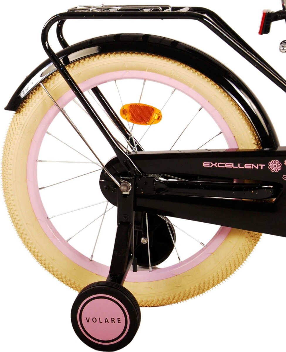 Volare - Børnecykel Med Støttehjul - 18 - Excellent - Sort
