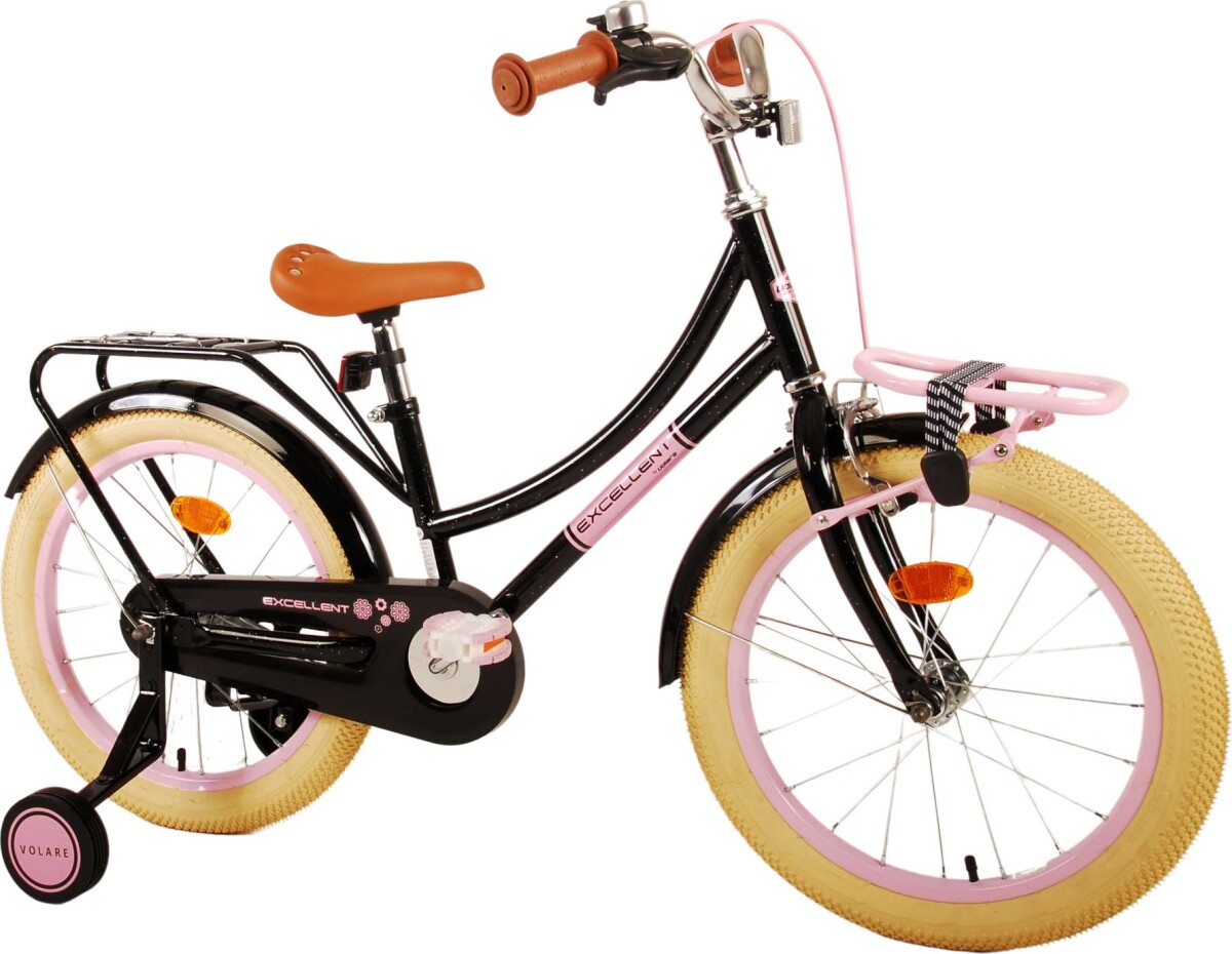 Volare - Børnecykel Med Støttehjul - 18 - Excellent - Sort