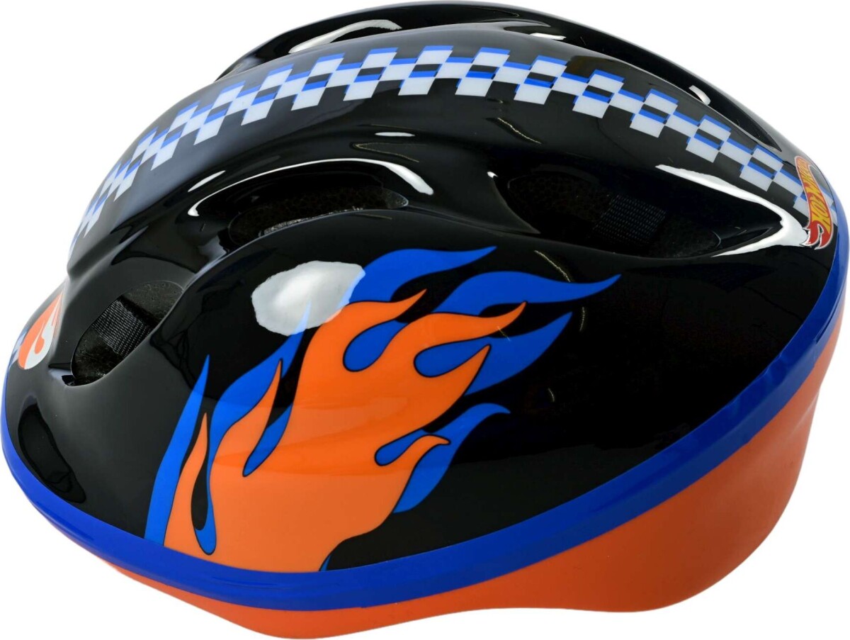 Volare - Cykelhjelm Til Børn - 3-12 År - 52-56 Cm - Hotwheels - Sort