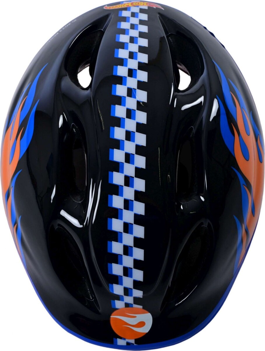 Volare - Cykelhjelm Til Børn - 3-12 År - 52-56 Cm - Hotwheels - Sort
