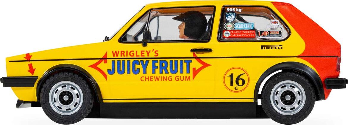 Scalextric C4625 - Volkswagen Golf Mk1 Bil - Malcolm Jeffs Racing