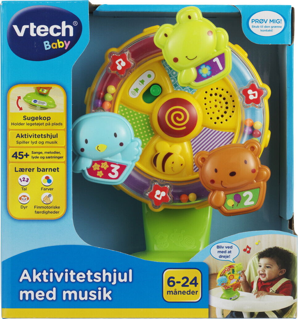 Vtech - Aktivitetslegetøj Til Baby - 6 Mdr - Hjul Med Lyd