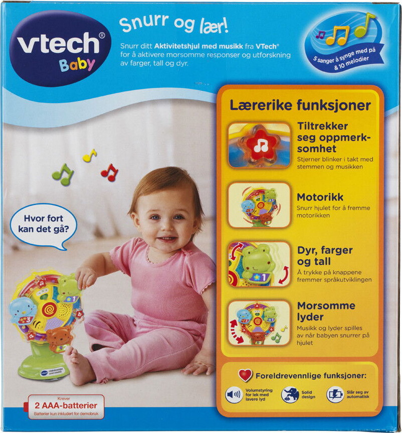 Vtech - Baby Aktivitetshjul Med Musik