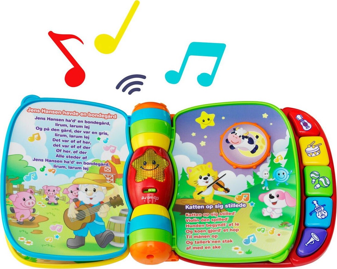 Vtech - Baby Musikbog Med Børnesange - Dansk