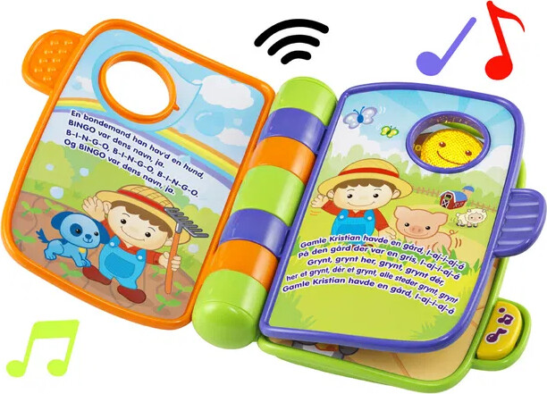 Vtech - Babybog Med Lyd - Rim- Og Opdagelsesbog - Dansk