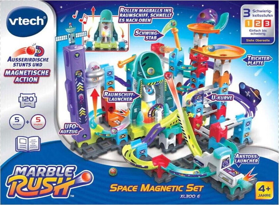 Vtech - Marble Rush Space Magnetisk Sæt Xl300E