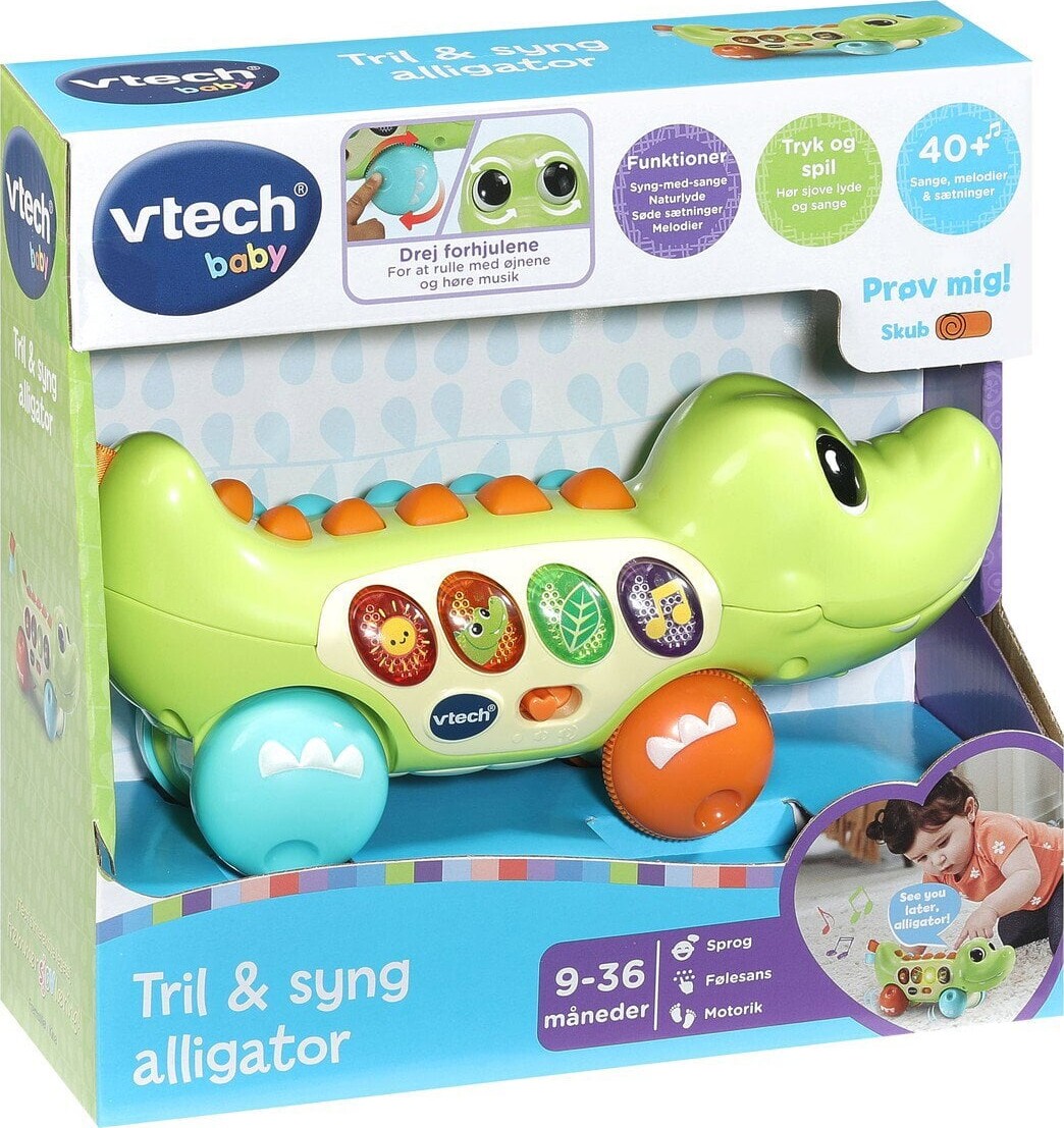 Vtech Baby - Squishy Spikes Alligator - Interaktivt Skubbedyr