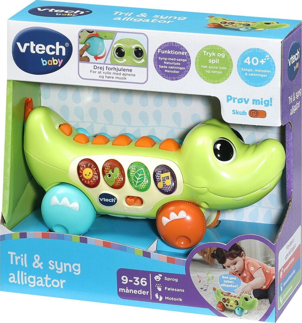 Vtech Baby - Squishy Spikes Alligator - Interaktivt Skubbedyr