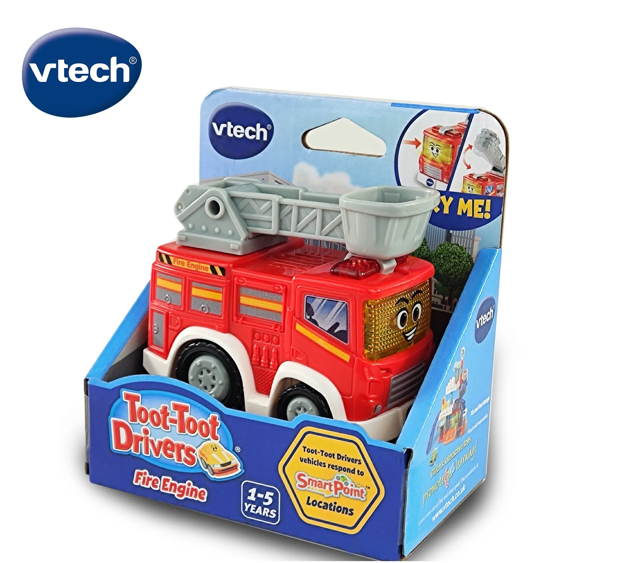 Vtech - Toot Toot Drivers Firetruck - Legetøjs Brandbil - Lyd Og Lys