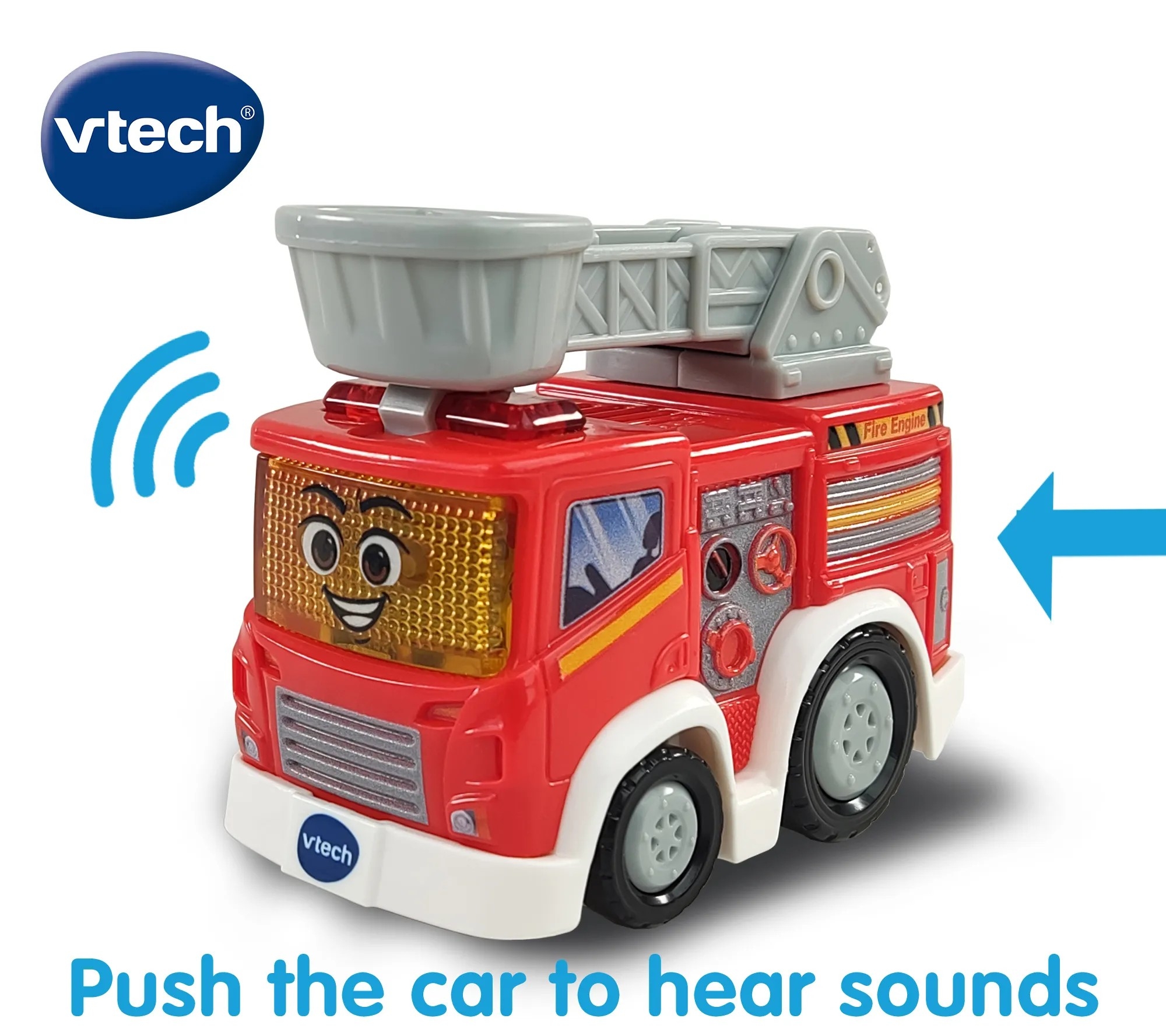 Vtech - Toot Toot Drivers Firetruck - Legetøjs Brandbil - Lyd Og Lys