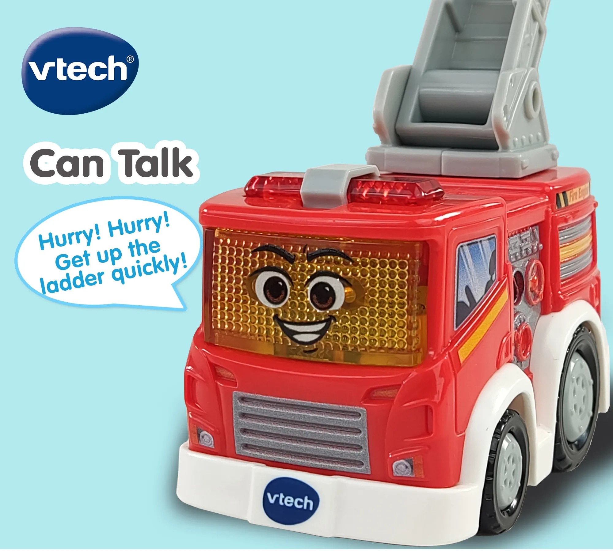 Vtech - Toot Toot Drivers Firetruck - Legetøjs Brandbil - Lyd Og Lys