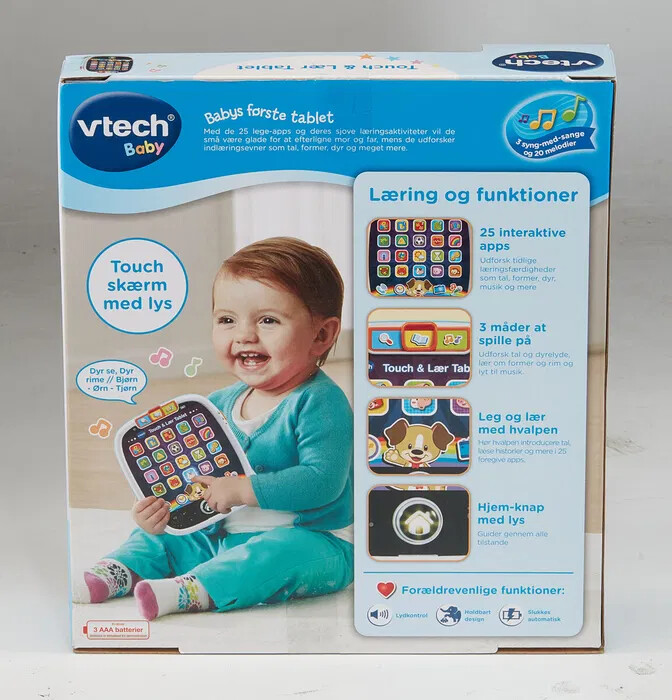 Vtech - Baby Touch And Teach Tablet Legetøj - Dansk
