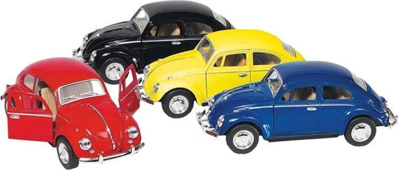 Vw Boble Modelbil Klassisk Pull-Back I - Goki - Assorteret