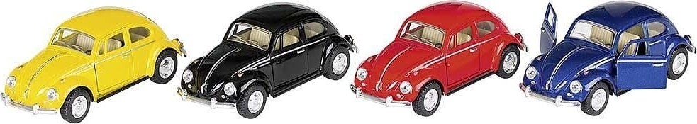 Vw Boble Modelbil Klassisk Pull-Back I - Goki - Assorteret