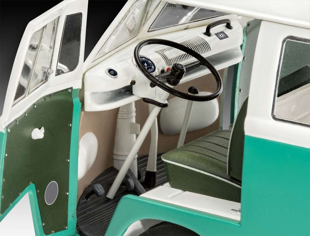 Revell - Vw T1 Samba Bus Bil Byggesæt - 1 24 - Level 5 - 07675