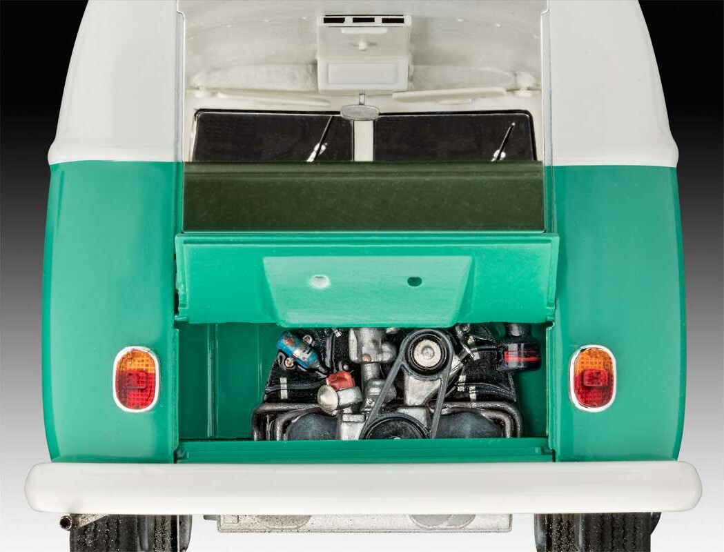 Revell - Vw T1 Samba Bus Bil Byggesæt - 1 24 - Level 5 - 07675