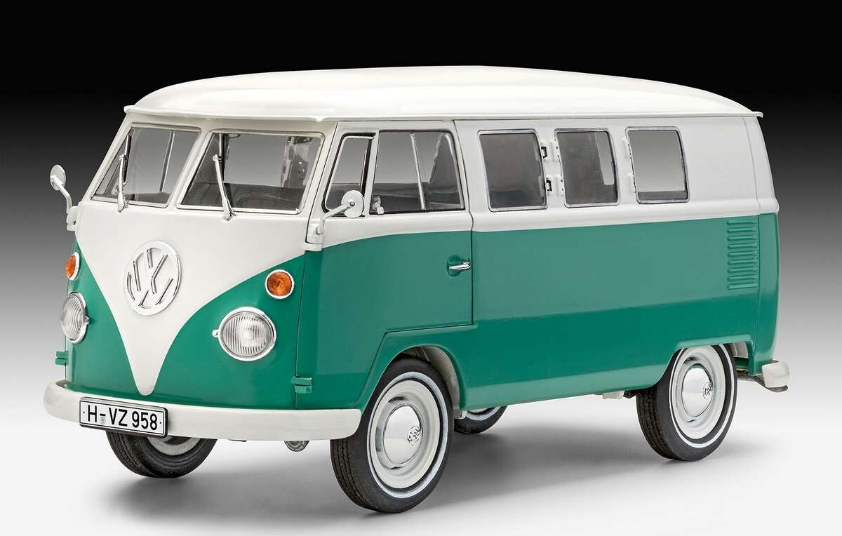 Revell - Vw T1 Samba Bus Bil Byggesæt - 1 24 - Level 5 - 07675