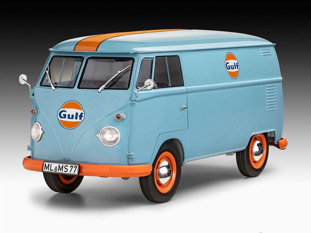 Revell - Vw T1 Panel Van Gulf Modelbil - 1 24 - Level 5 - 07726