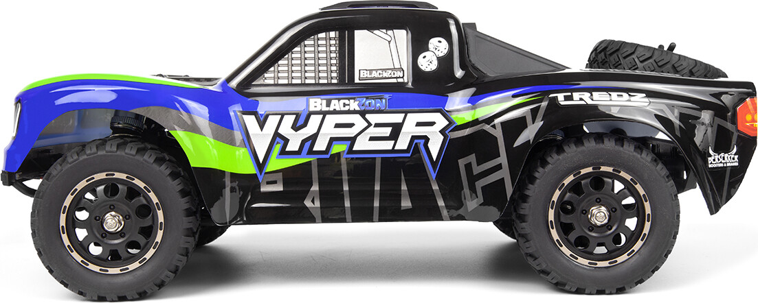 Blackzon - Vyper Sc 4Wd Rtr - 116 - Rc Bil - Blå Grøn