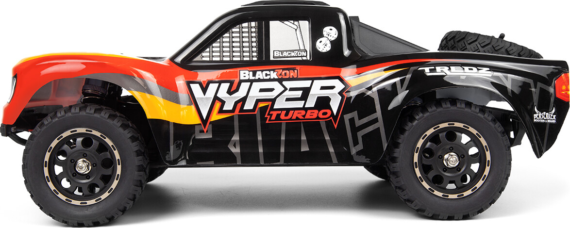 Blackzon - Vyper Sc Turbo 4Wd 2S Brushless - 116 - Rød Orange