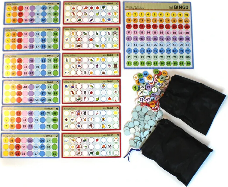 Tal Og Billed Bingo Spil - Wacky Wonders - Barbo Toys