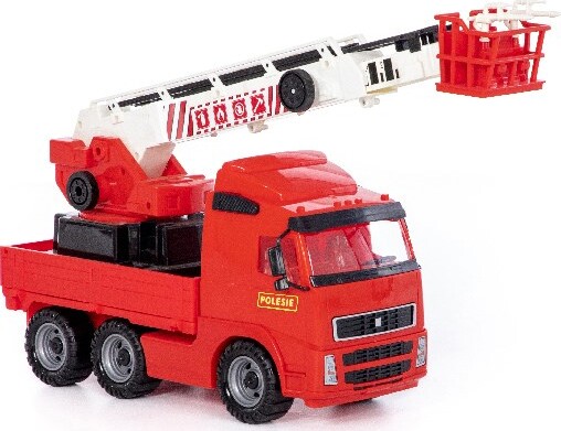 Volvo Brandbil Legetøj Med Kran På Lad