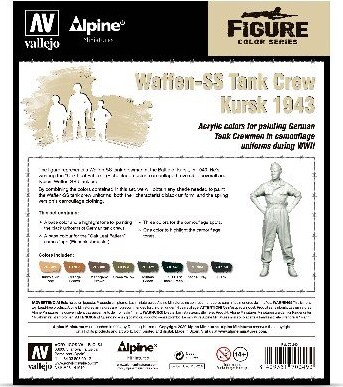 Vallejo - Figur Maling Sæt - Waffen-Ss Tank Crew Kursk 1943 - 1 35 - 8X17