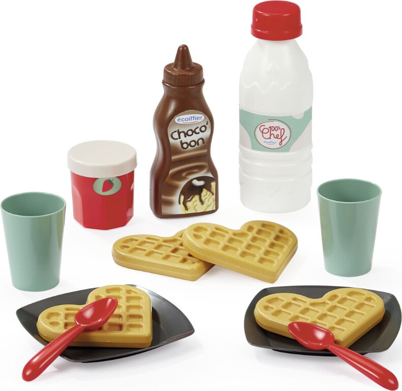 Vaffeljern Legetøj Sæt - 19 Dele - Ecoiffier 100 Chef