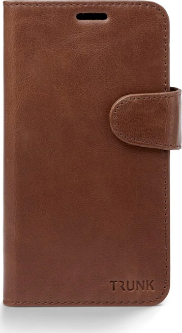 Trunk - Iphone 12 Mini - 2-I-1 Flip Cover - Ægte Læder - Brun