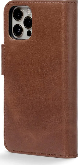 Trunk - Iphone 12 Mini - 2-I-1 Flip Cover - Ægte Læder - Brun