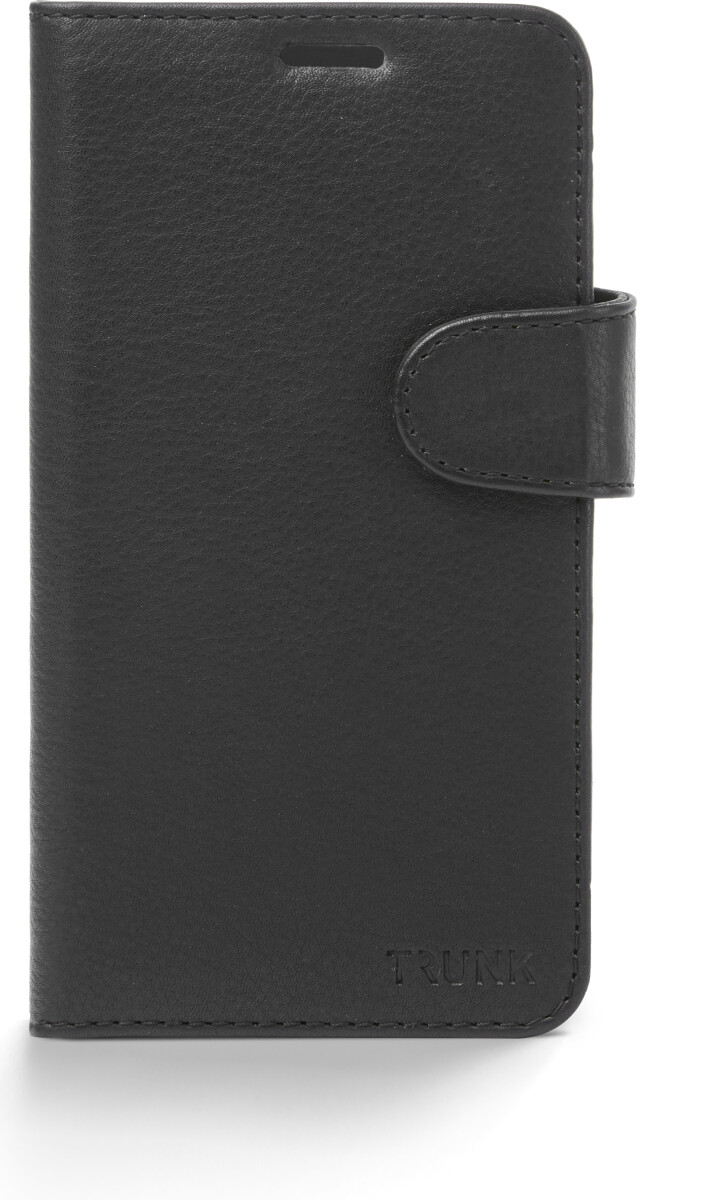 Trunk - Iphone 12 Pro Max - 2-I-1 Flip Cover - Ægte Læder - Sort