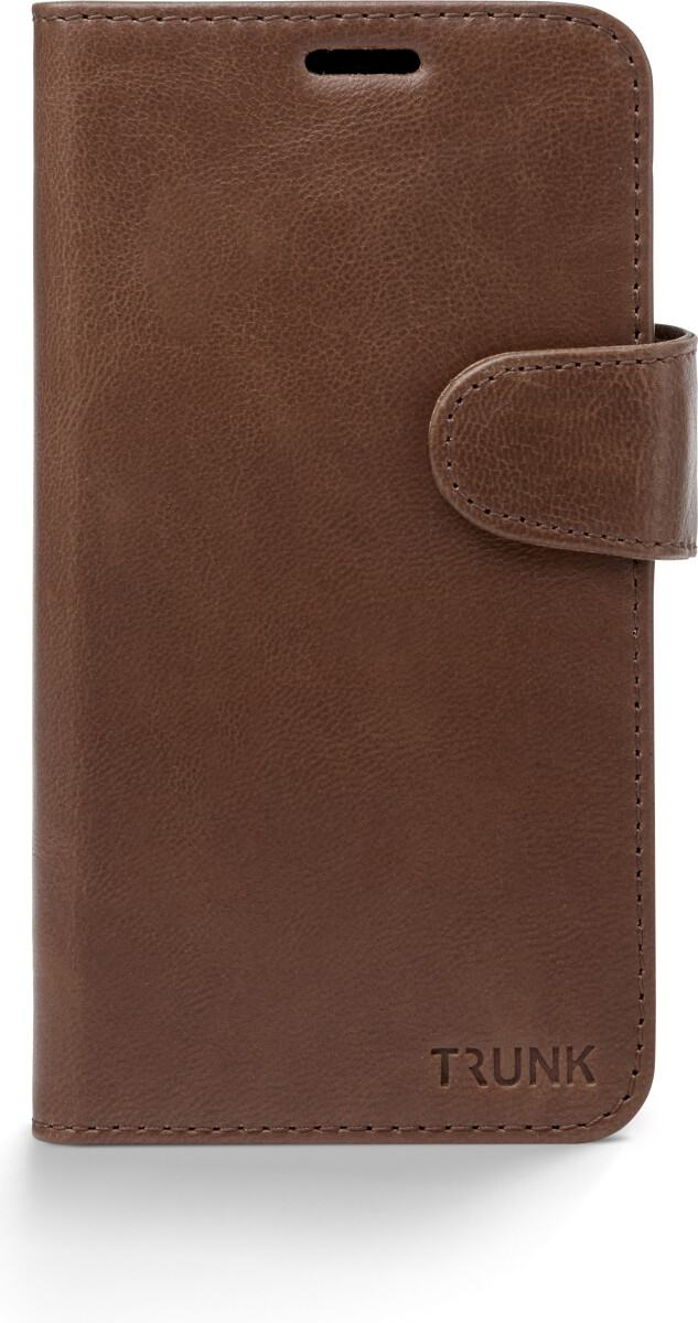 Trunk - Iphone 12 Pro Max - 2-I-1 Flip Cover - Ægte Læder - Brun