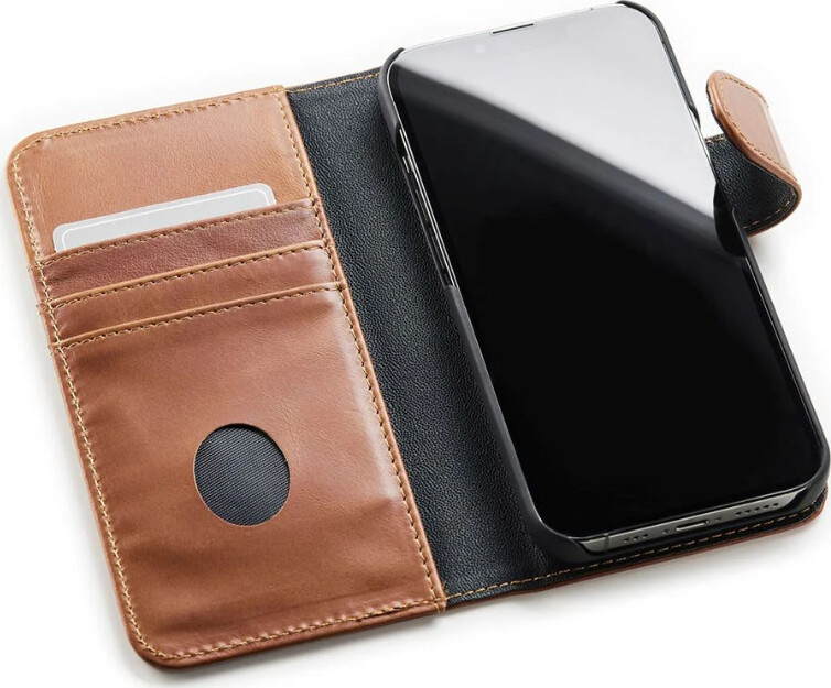 Trunk - Iphone 13 Mini - 2-I-1 Flip Cover - Ægte Læder - Brun