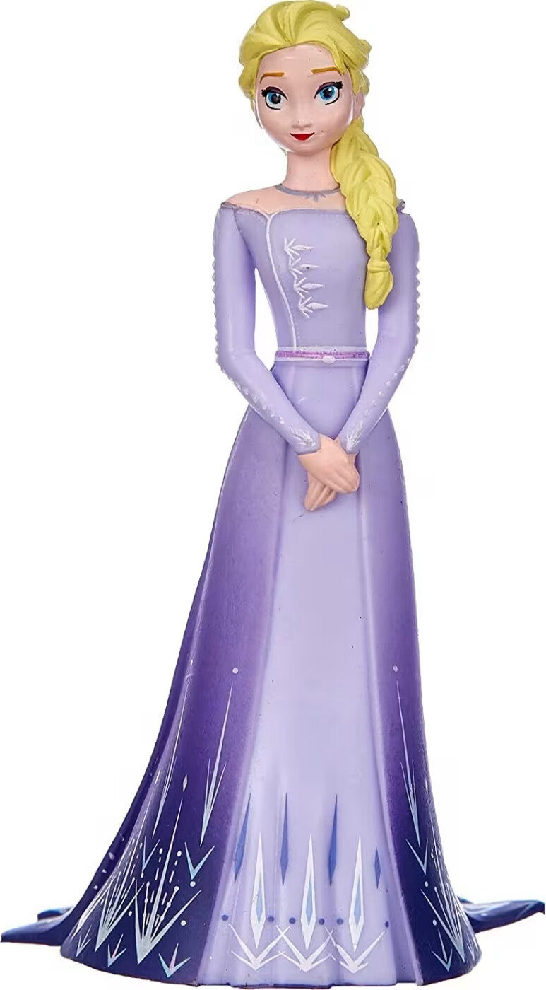 Bullyland - Elsa Figur I Lilla Kjole - Disney - 10 Cm - 13510