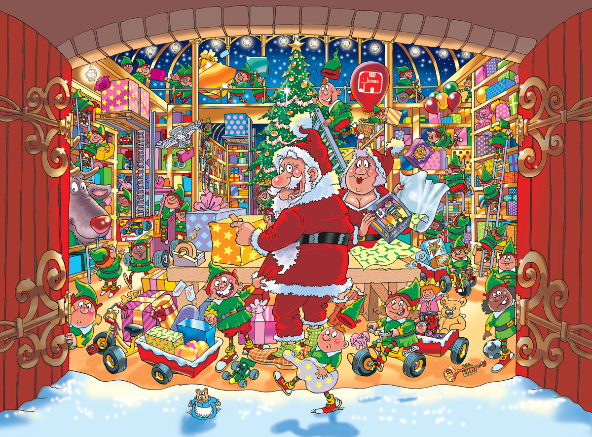 Wasgij - Christmas 15 - Santa S Unexpected Delivery - 1000 Brikker