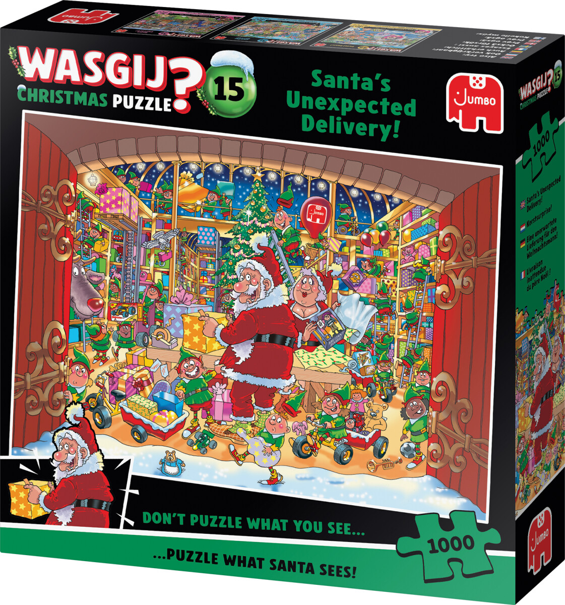 Wasgij - Christmas 15 - Santa S Unexpected Delivery - 1000 Brikker