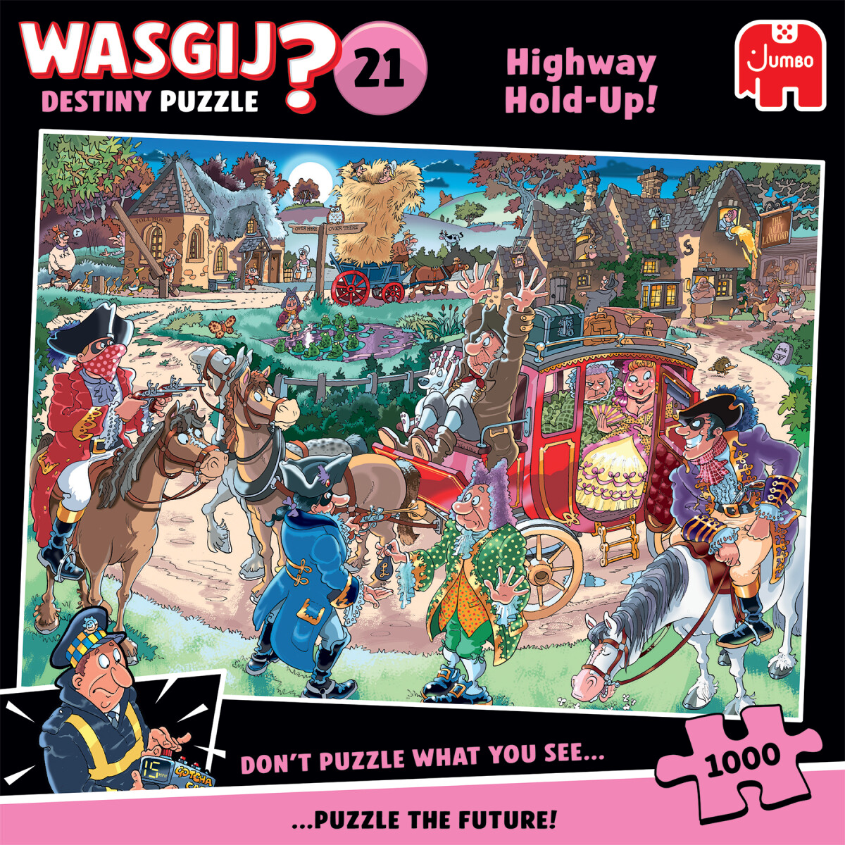Wasgij - Destiny 21 - Highway Hold-Up Puzzle - 1000 Brikker