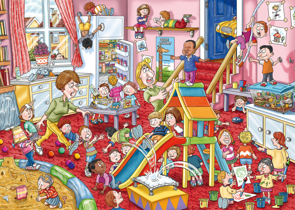 Wasgij - Mystery 11 - Childcare Puzzle - 1000 Brikker