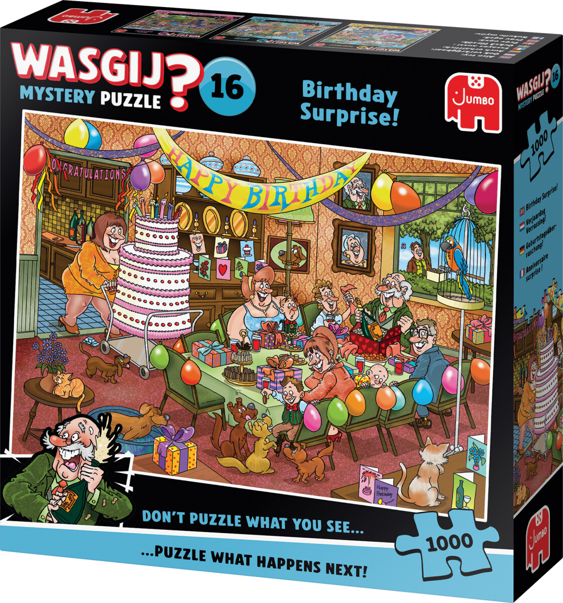 Wasgij - Mystery 16 - Birthday Surprise Puzzle - 1000 Brikker