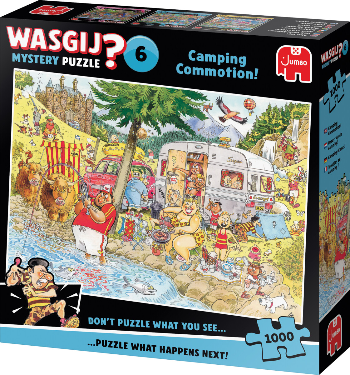 Wasgij - Mystery 6 - Camping Commotion Puzzle - 1000 Brikker