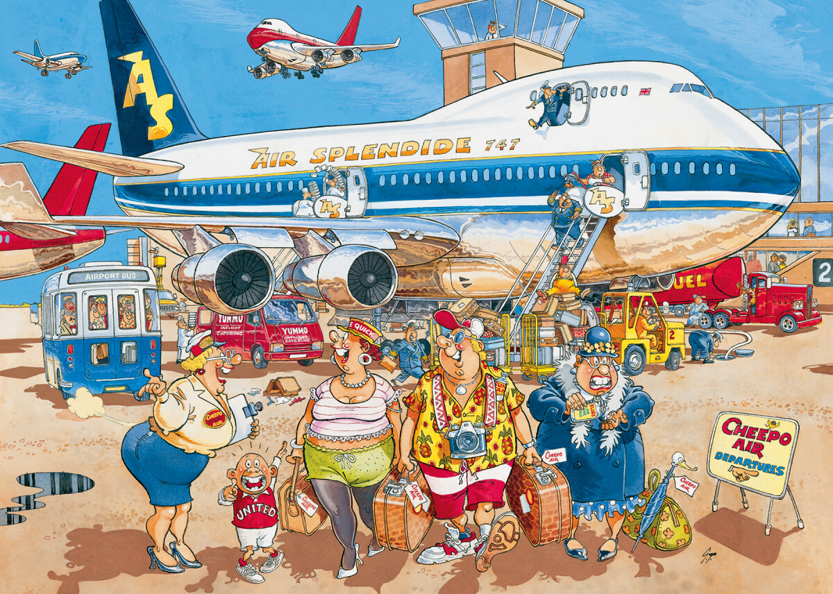 Wasgij - Original 2 Puslespil - Glade Dage - 1000 Brikker