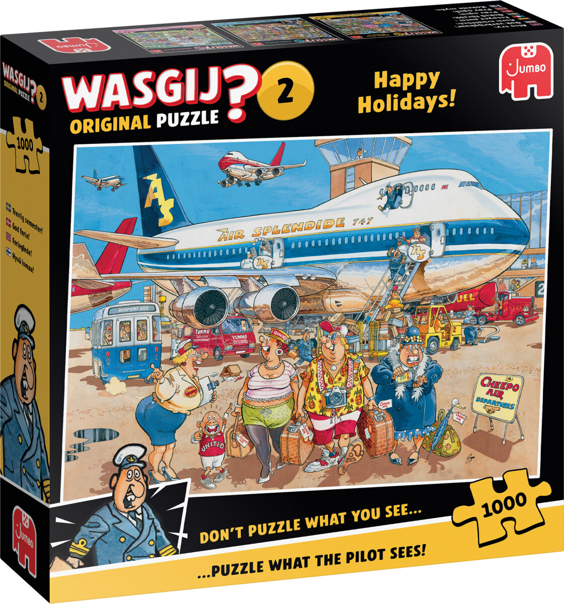 Wasgij - Original 2 Puslespil - Glade Dage - 1000 Brikker
