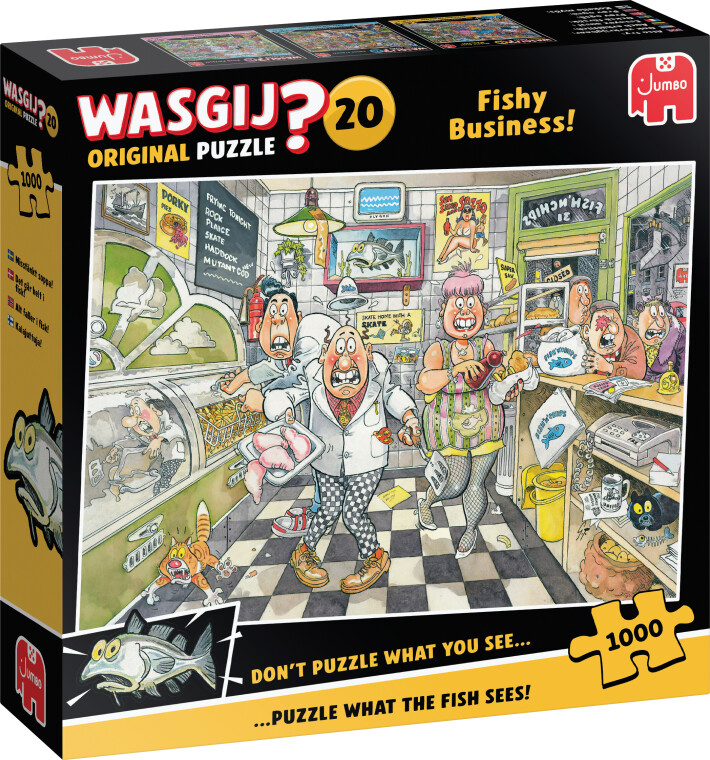 Wasgij - Original 20 Puslespil - Fishy Business - 1000 Brikker