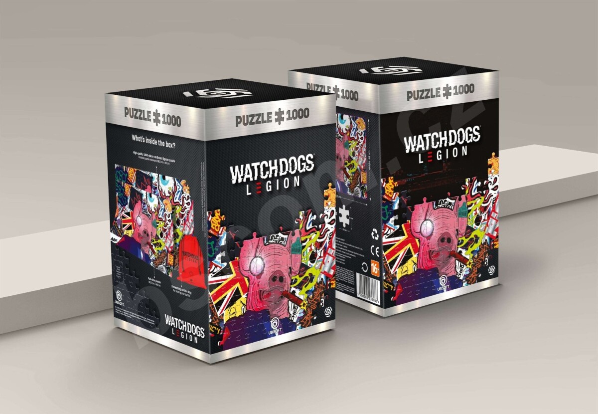 Watch Dogs Legion Puslespil - Pig Mask - 1000 Brikker - Ubisoft