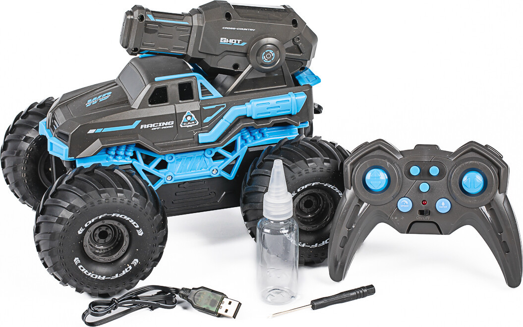 Tec-Toy - Fjernstyret Off-Road Bil Med Vandkanon - Water Shooting