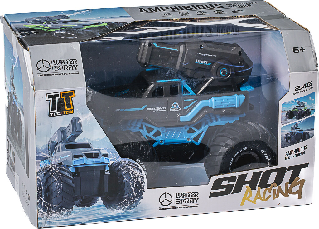 Tec-Toy - Fjernstyret Off-Road Bil Med Vandkanon - Water Shooting