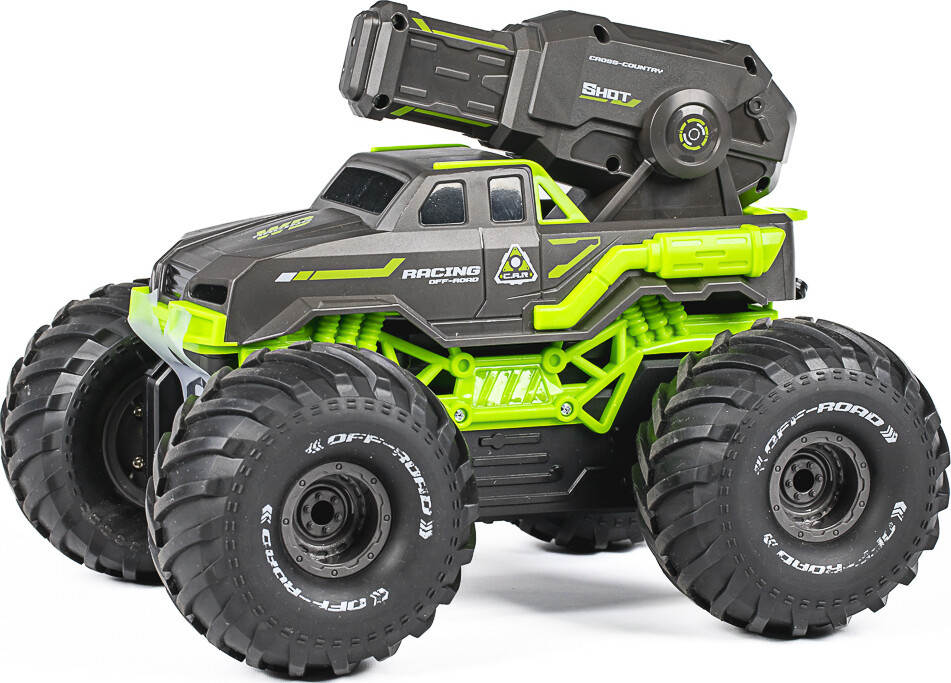 Tec-Toy - Shot Racing Rc Bil Med Vandtank - 2 4 Ghz - Grøn