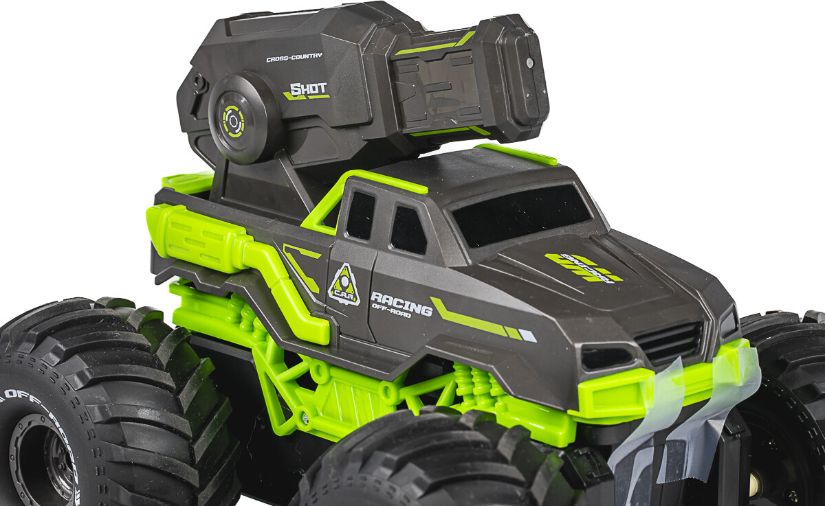 Tec-Toy - Shot Racing Rc Bil Med Vandtank - 2 4 Ghz - Grøn