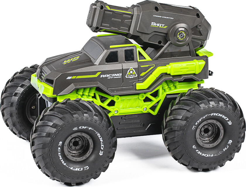 Tec-Toy - Shot Racing Rc Bil Med Vandtank - 2 4 Ghz - Grøn